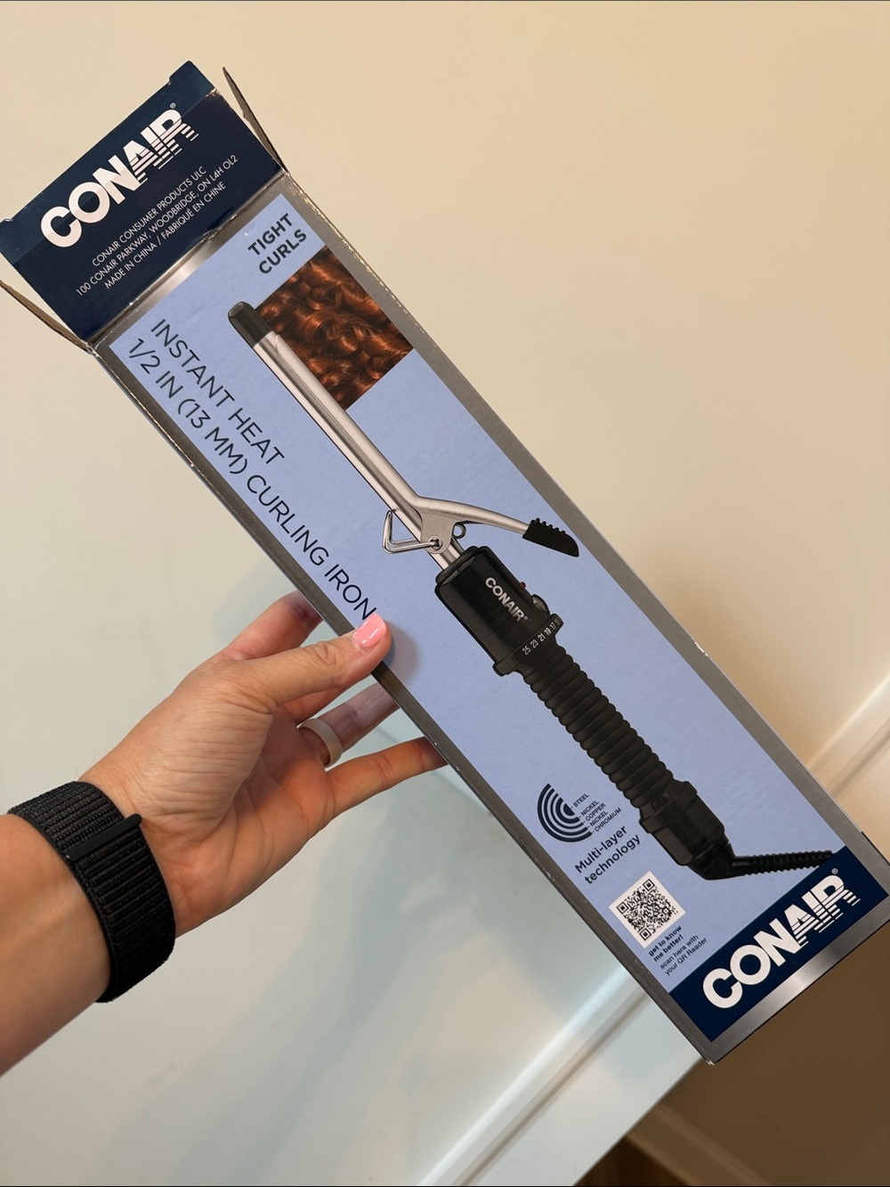 Conair Instant Heat 1/2 in Curling Iron - Black